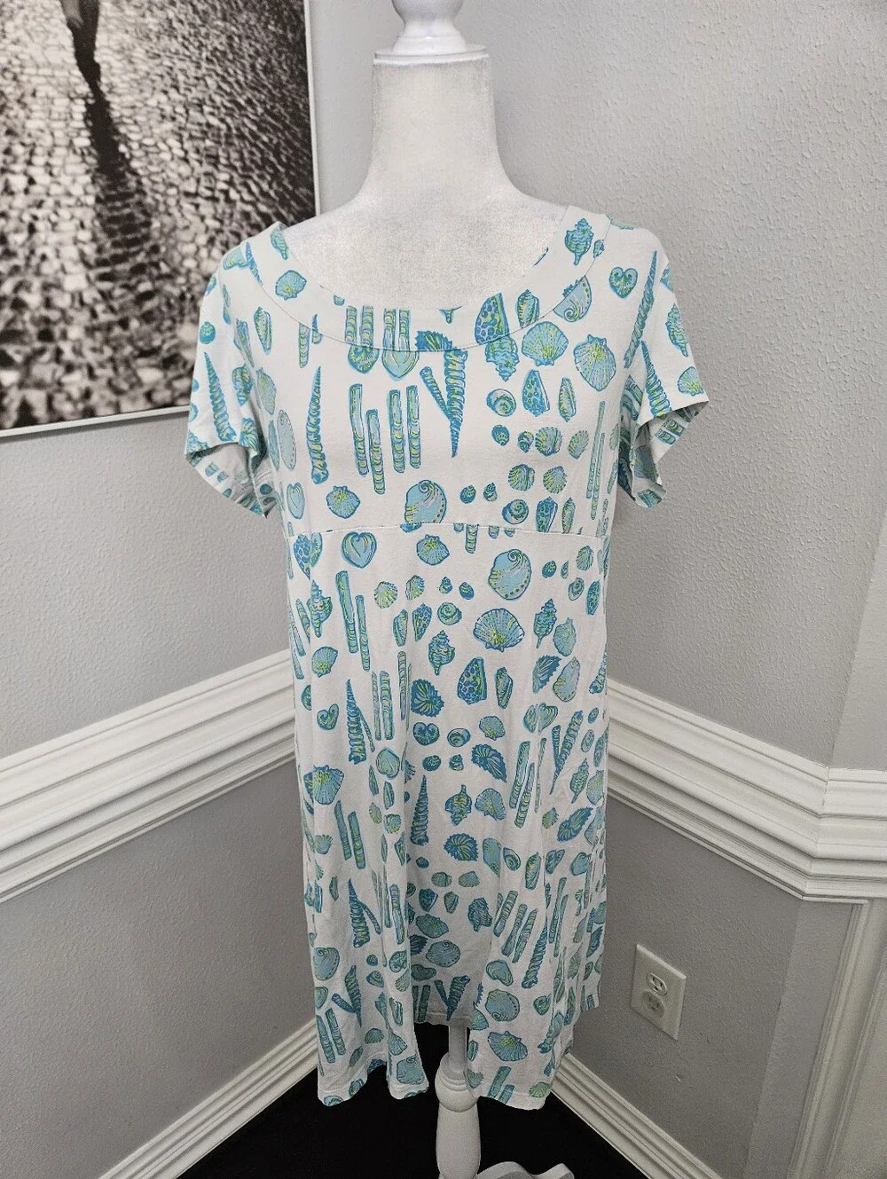 Lilly pulizer dress size large shells - Picture 3 of 8